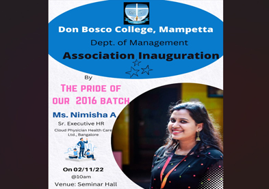 Inauguration Of The Management Association